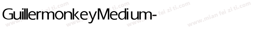 Guillermonkey Medium字体转换